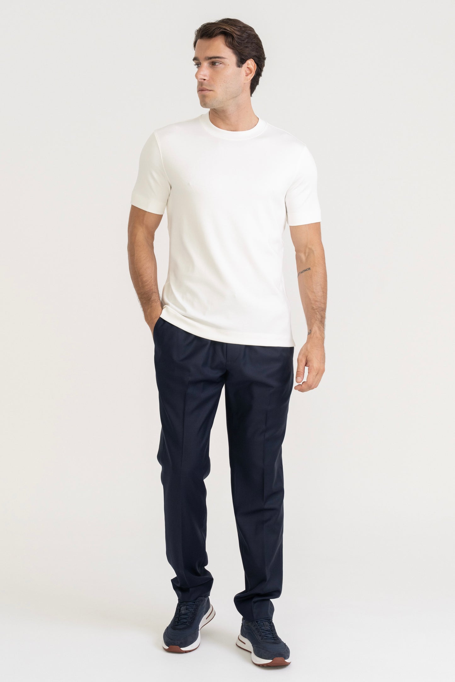 LUXE MODAL T-SHIRT - WHITE