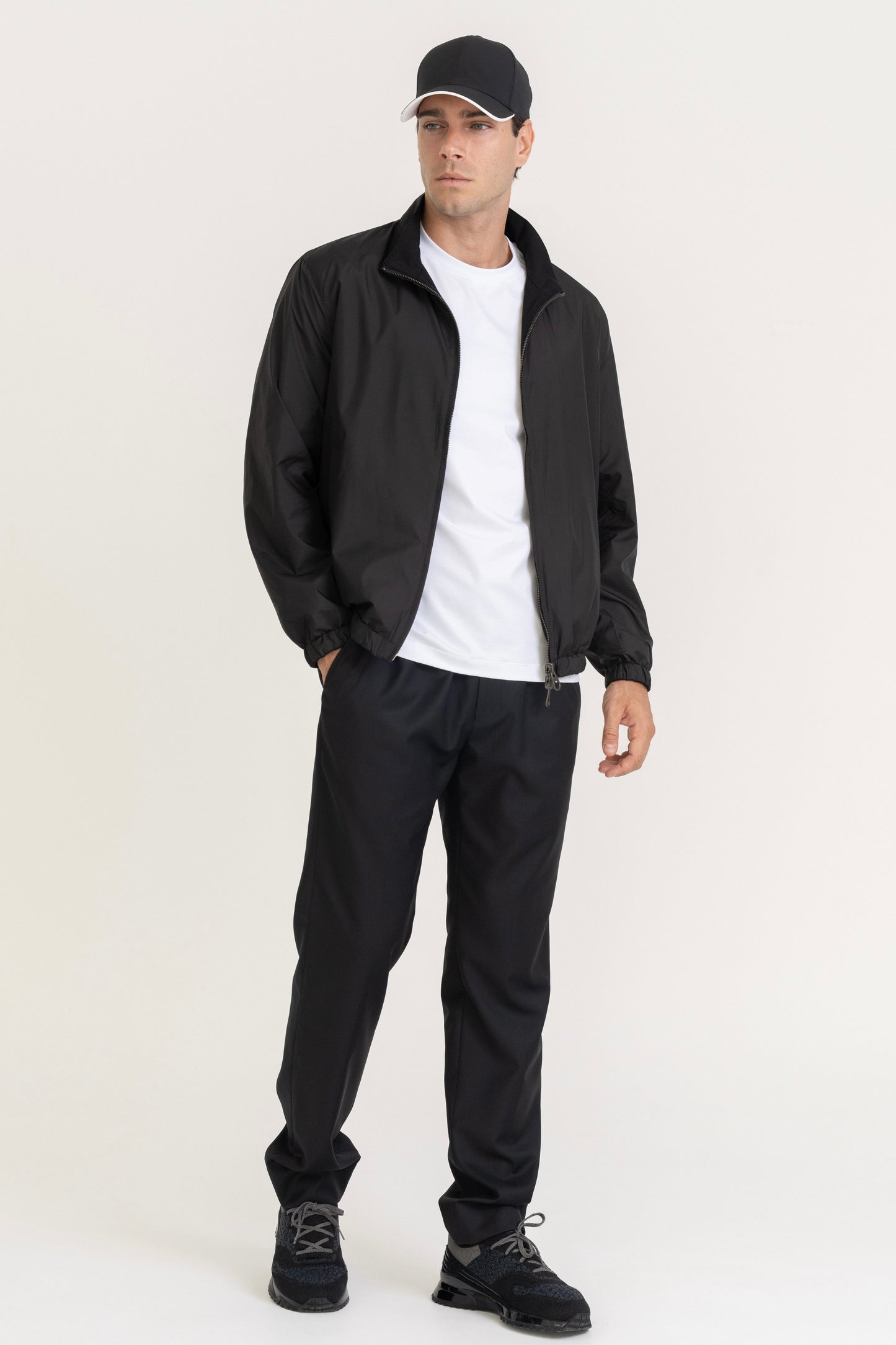 DUO BOMBER JACKET - BLACK