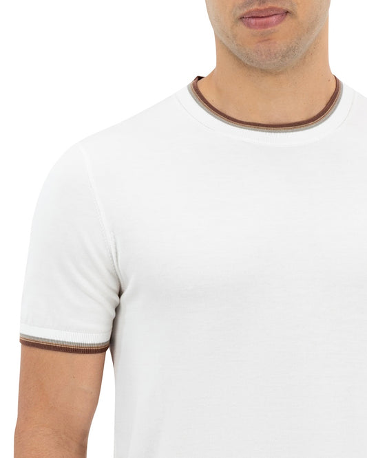 FRONTERA KNIT T-SHIRT - WHITE