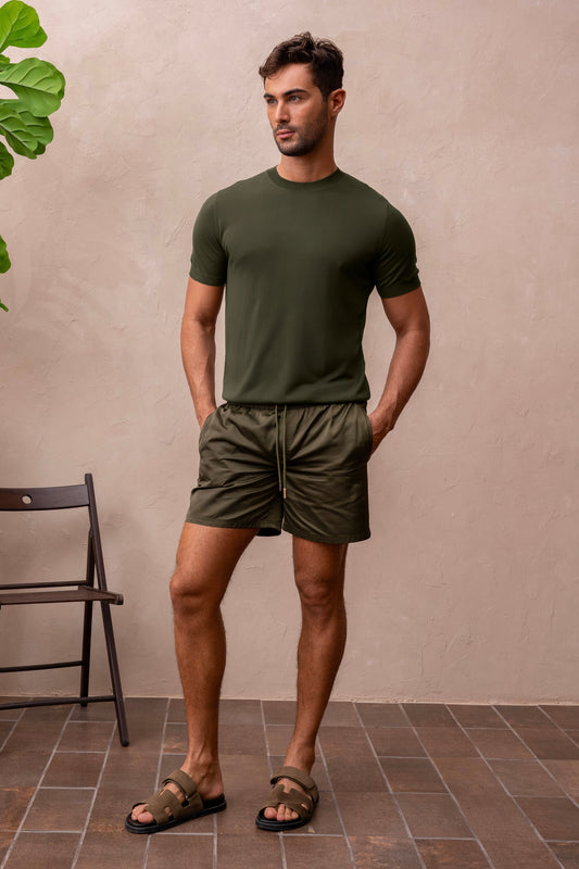 ALCAZAR KNIT T-SHIRT - BOSQUE