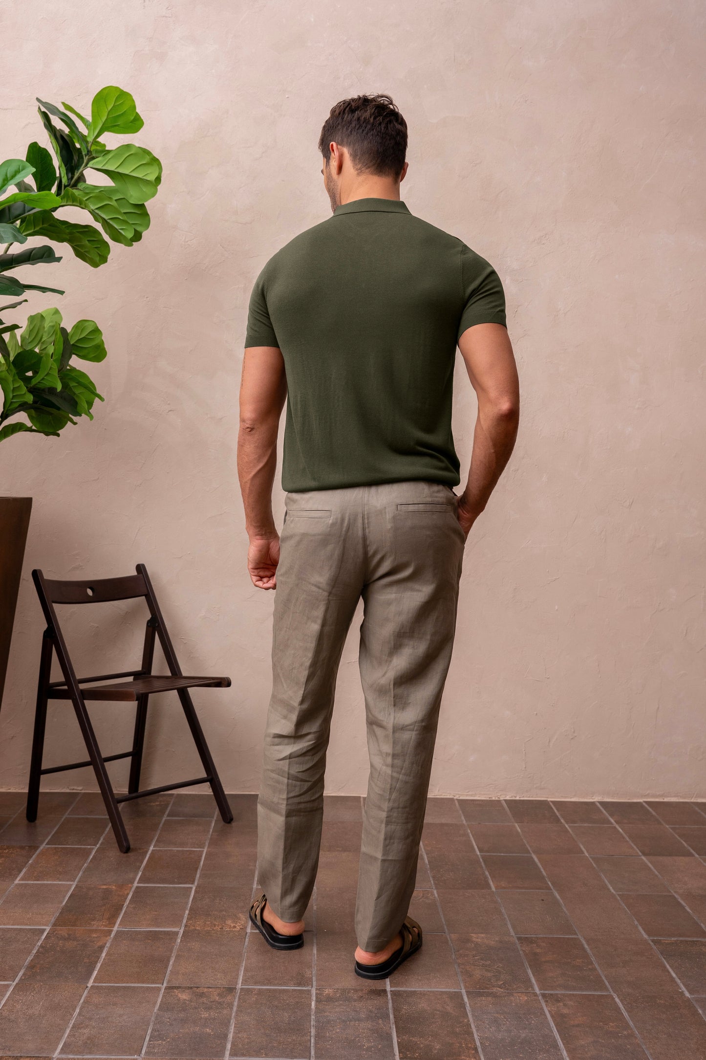 SIERRA KNIT POLO - BOSQUE