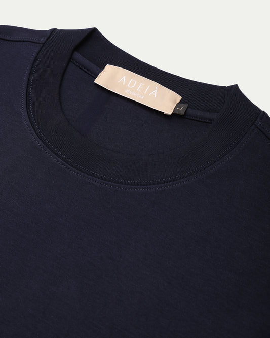 LUXE MODAL T-SHIRT - NAVY