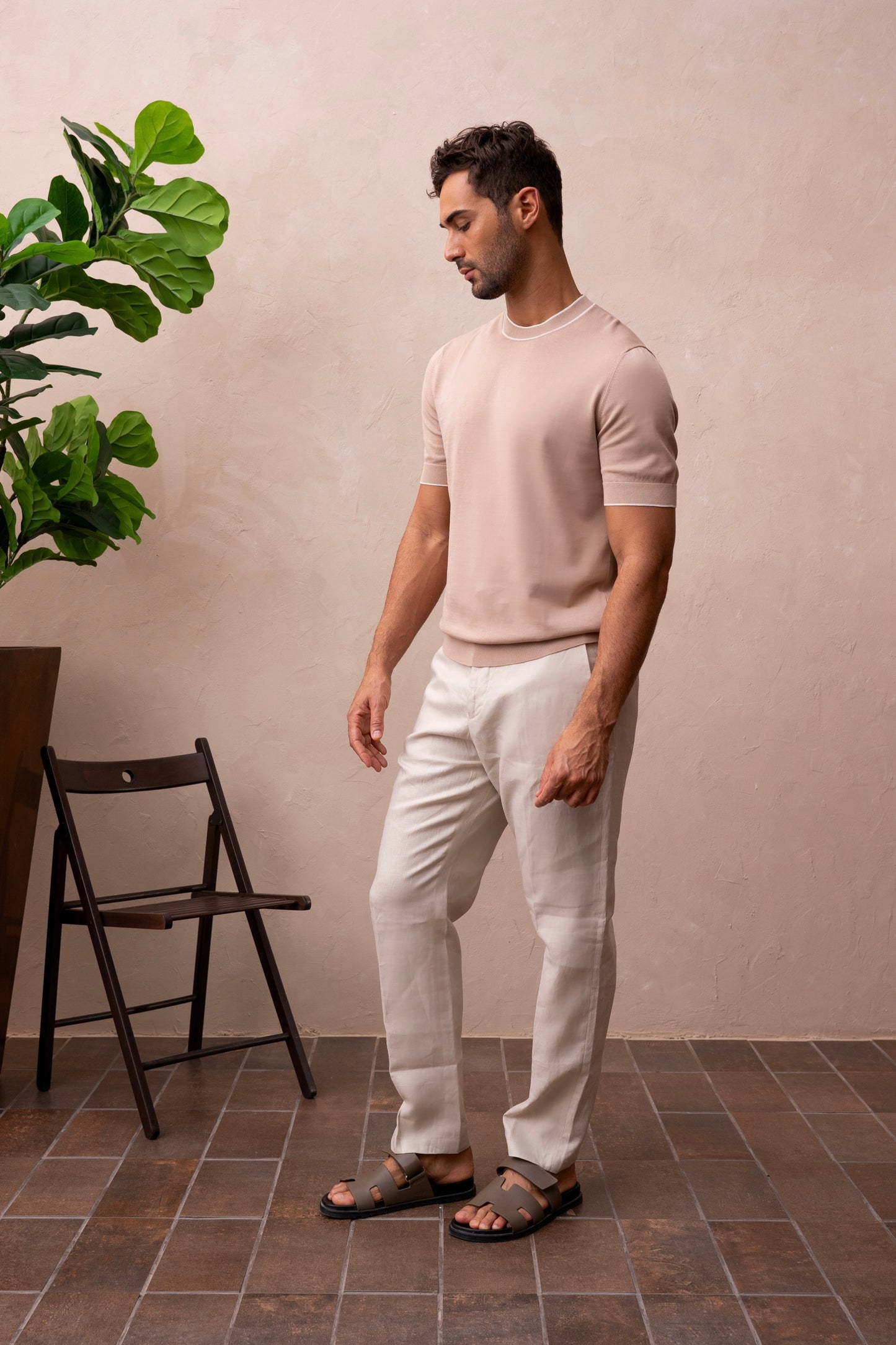 PADRE KNIT T-SHIRT - SABLE