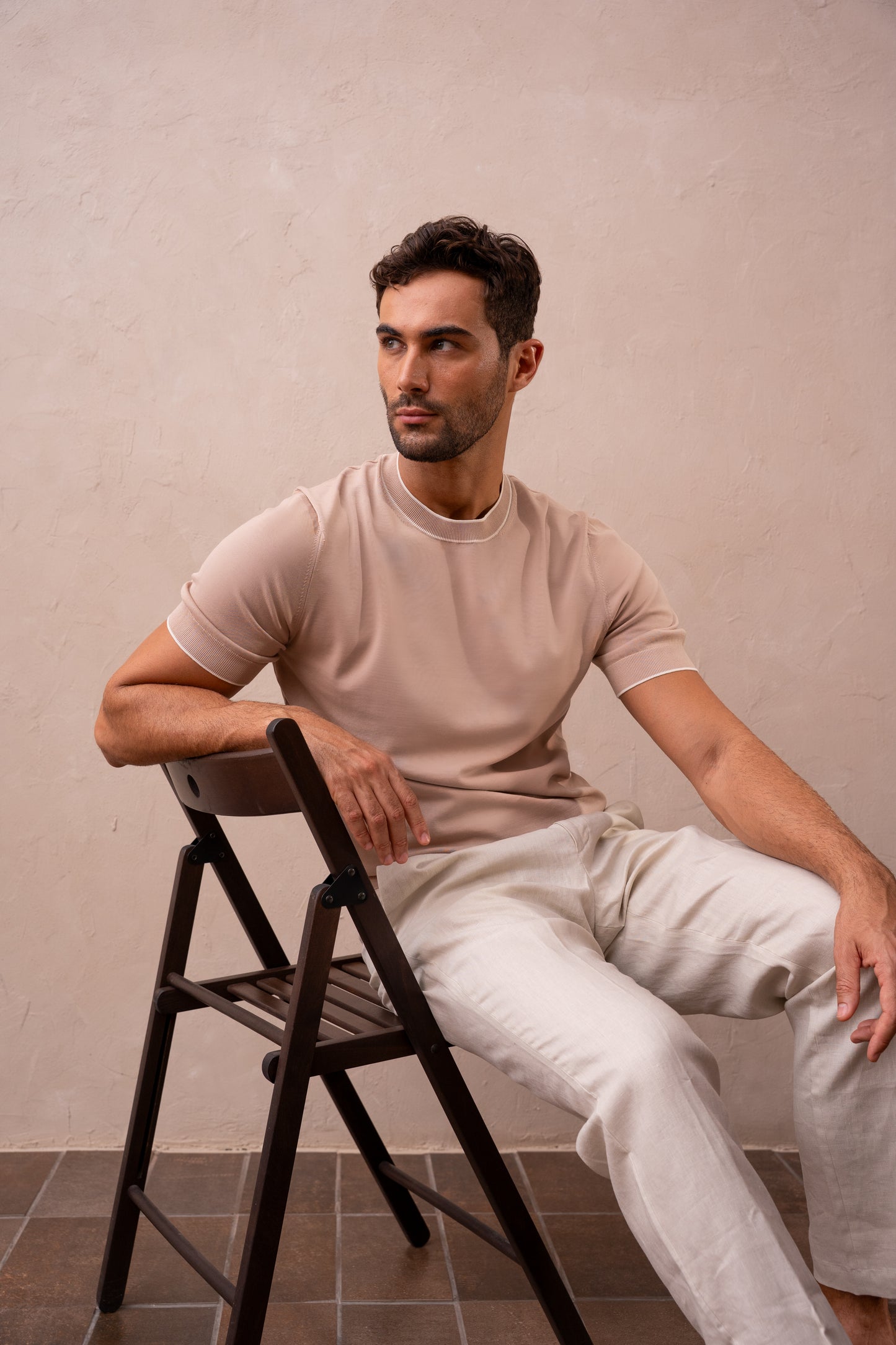 PADRE KNIT T-SHIRT - SABLE