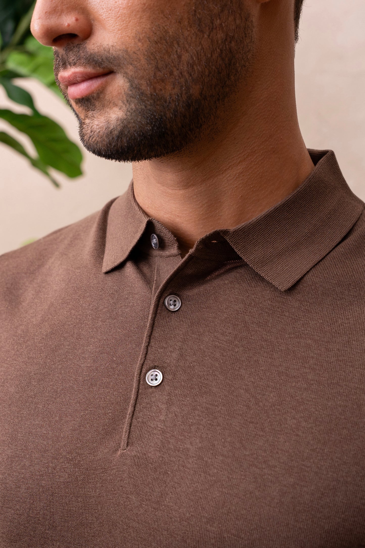 SIERRA KNIT POLO - TIERRA