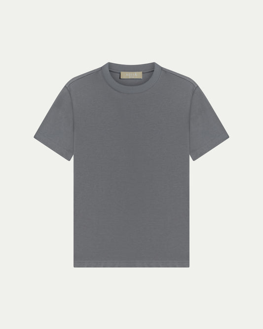 LUXE-MERCERISED T-SHIRT - SLATE