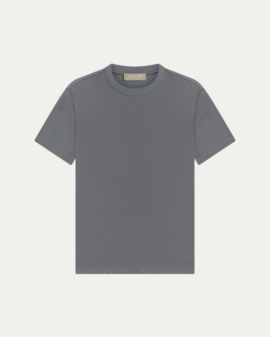 LUXE-MERCERISED T-SHIRT - SLATE