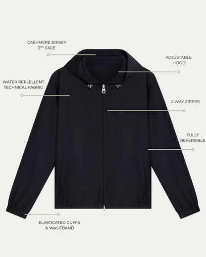 TWIN-TECH HOODED JACKET 2.0 - NAVY