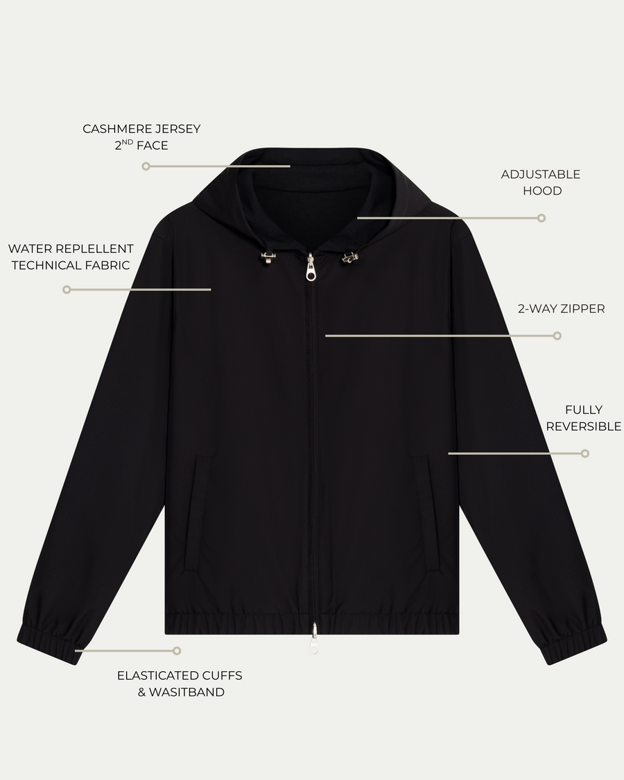 TWIN-TECH HOODED JACKET 2.0 - BLACK