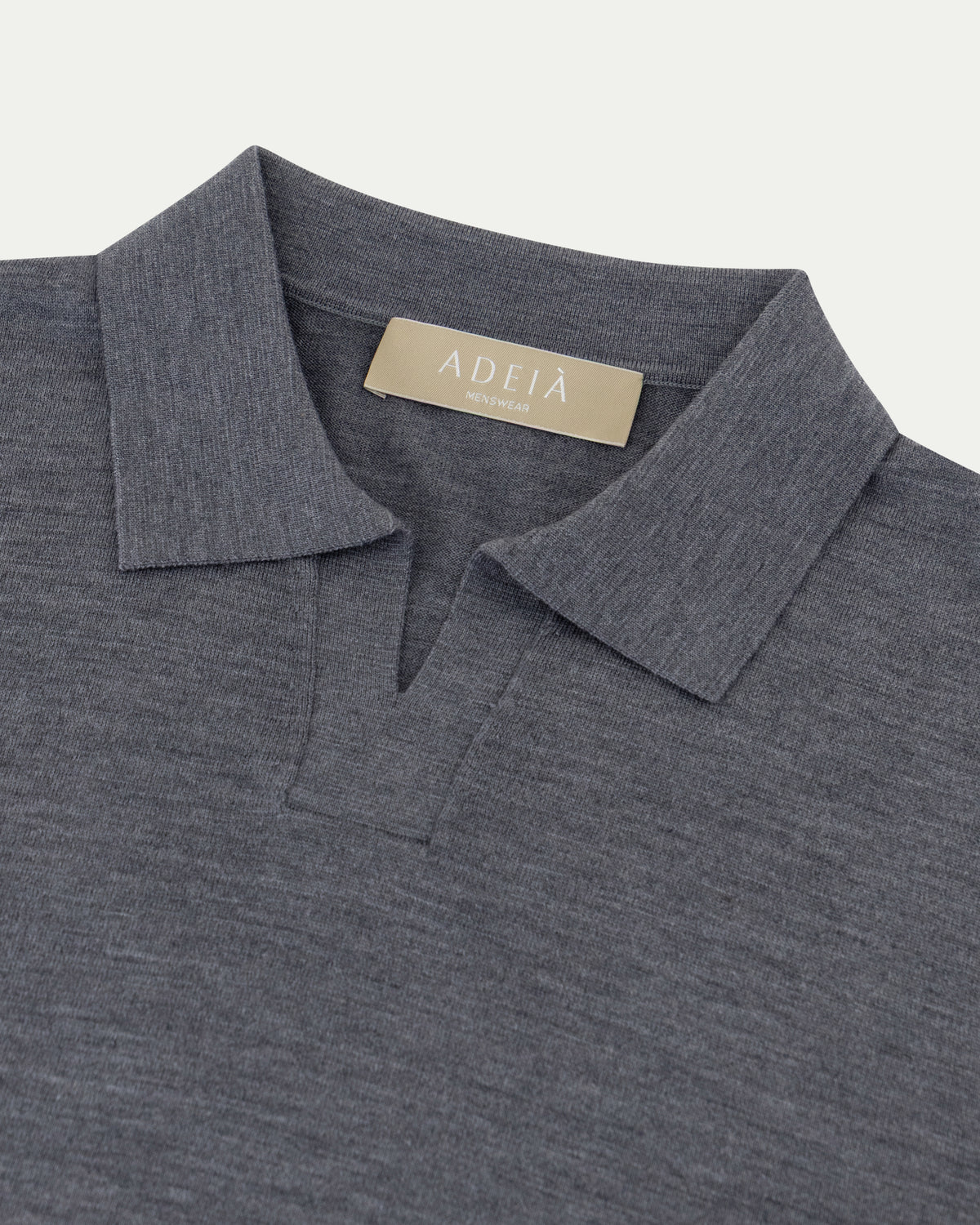 SOMBRA LONG SLEEVE POLO - GREY