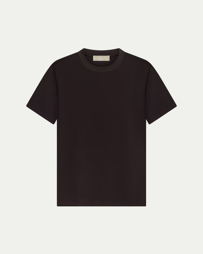 LUXE MODAL T-SHIRT - BROWN