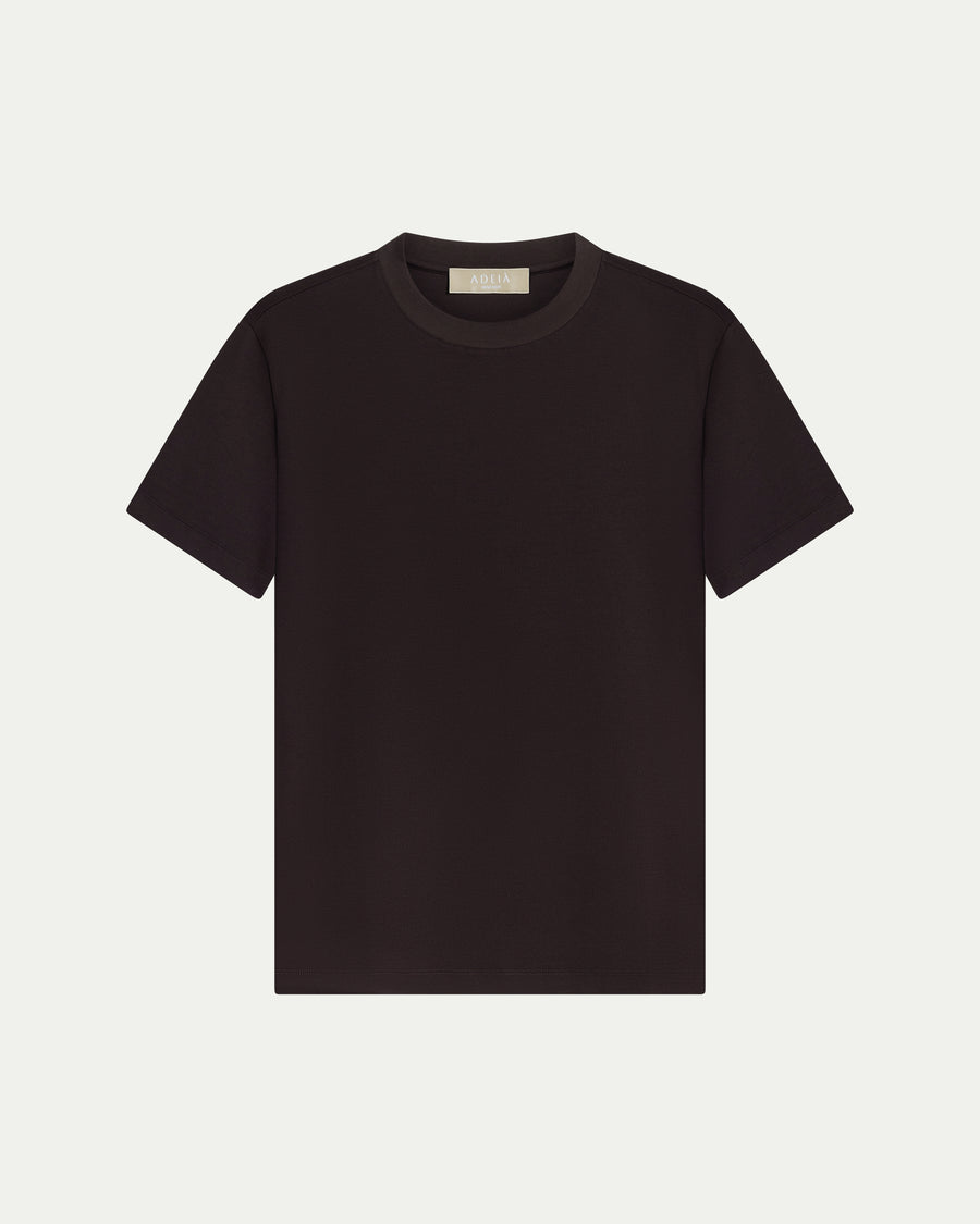 LUXE MODAL T-SHIRT - BROWN