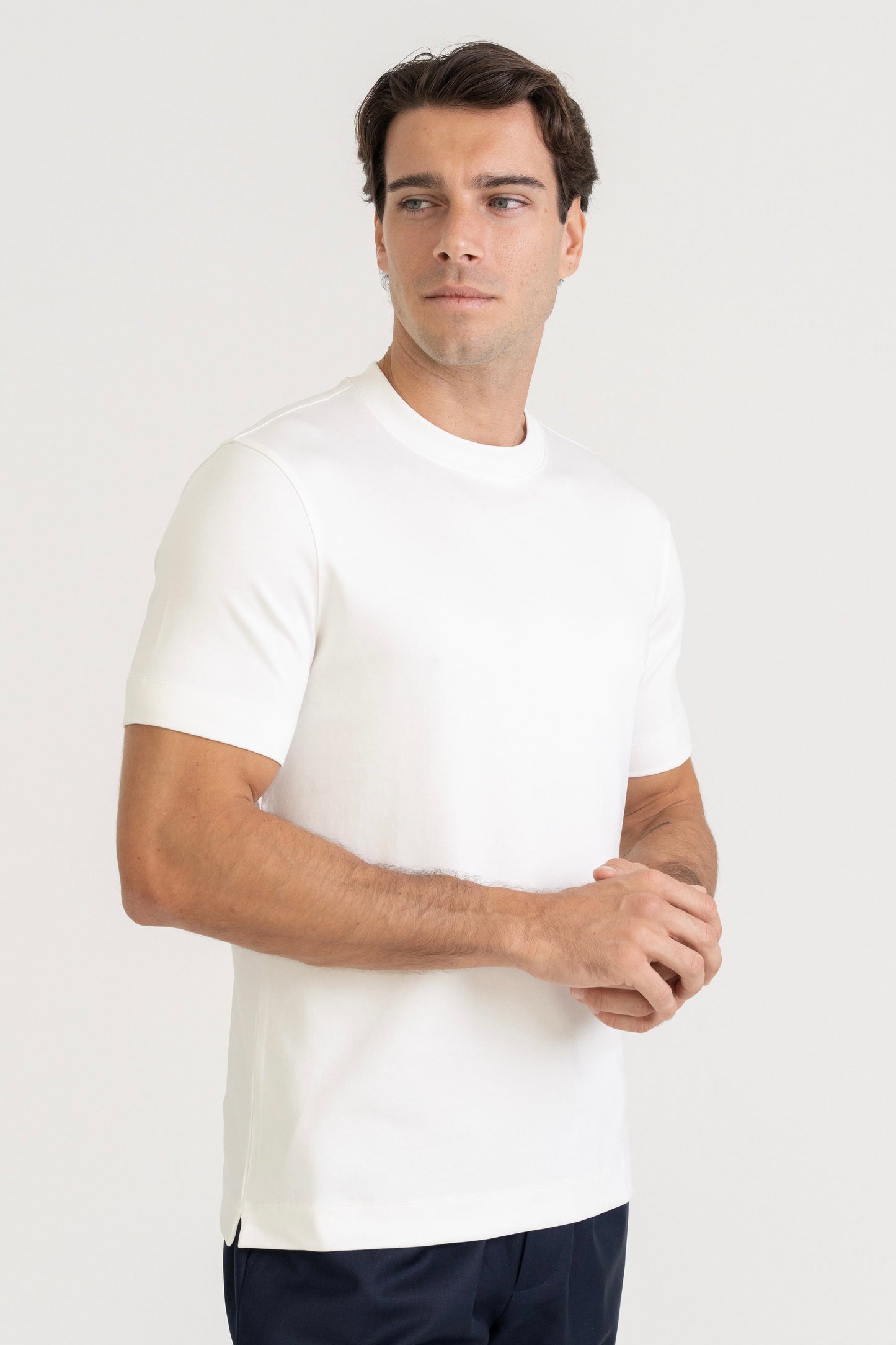 LUXE MODAL T-SHIRT - WHITE