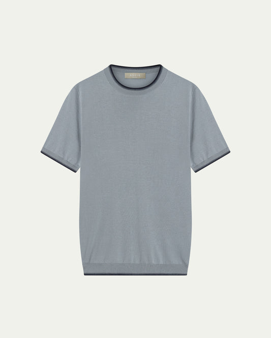 FRONTERA KNIT T-SHIRT - CIELO
