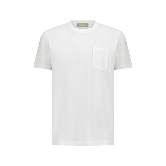 COTTON PIQUÉ T-SHIRT - BLANCO