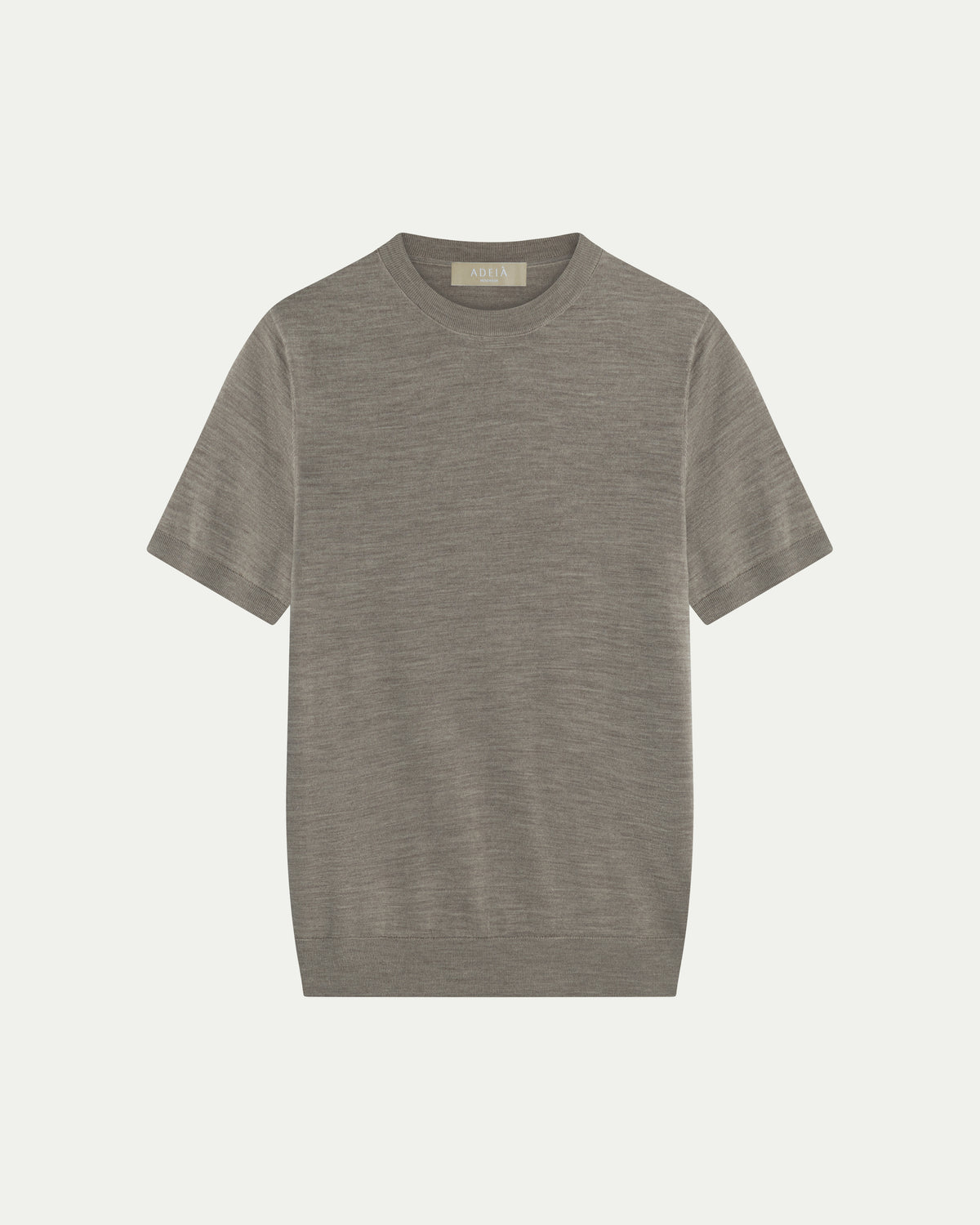MERINO WOOL T-SHIRT - BEIGE