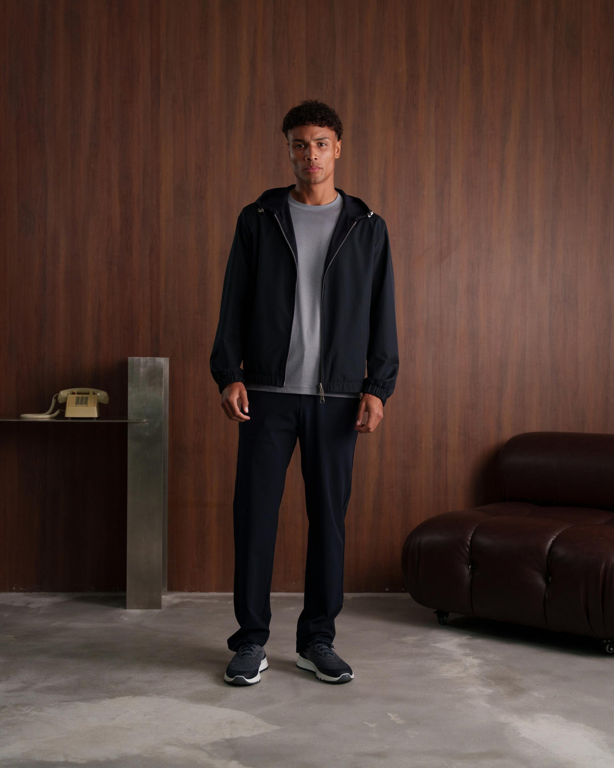 TWIN-TECH HOODED JACKET 2.0 - NAVY