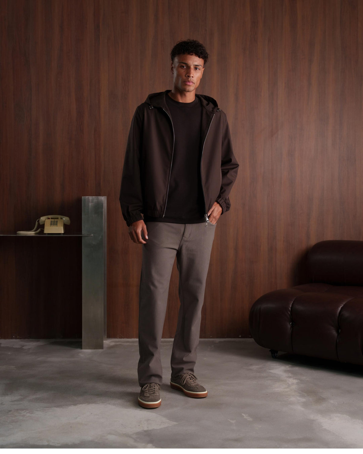 TWIN-TECH HOODED JACKET 2.0 - ESPRESSO