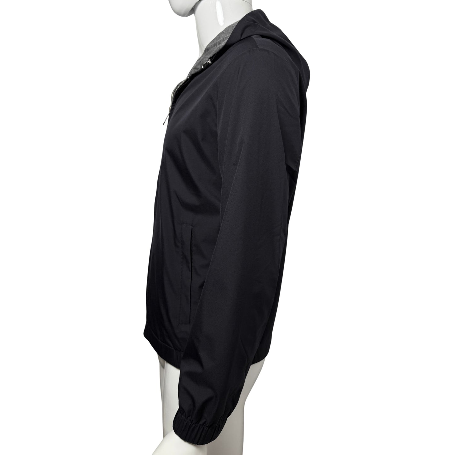 TWIN-TECH HOODED BOMBER - BLACK