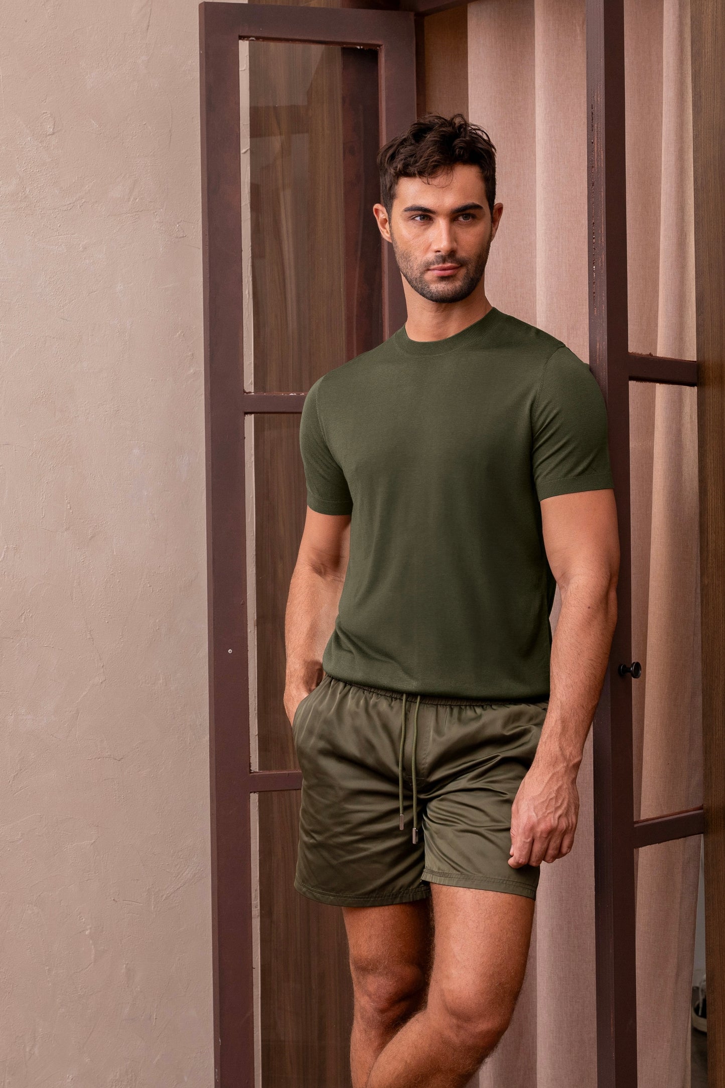 ALCAZAR KNIT T-SHIRT - BOSQUE