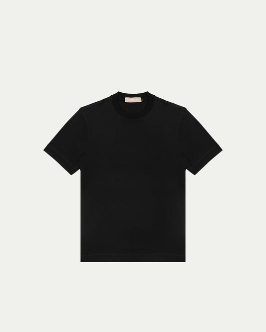 LUXE MODAL T-SHIRT - BLACK