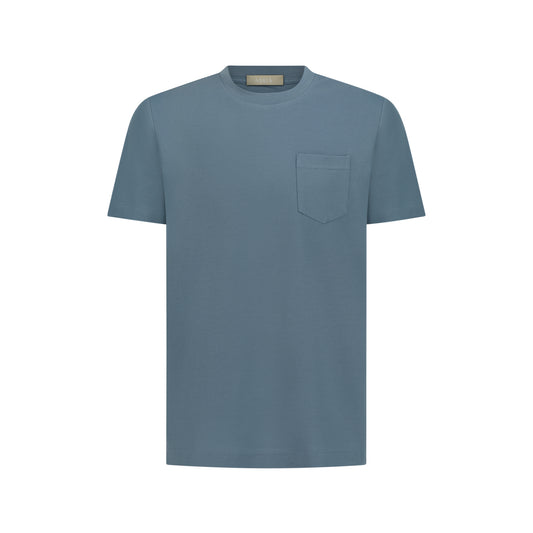 COTTON PIQUÉ T-SHIRT - CALIPSO