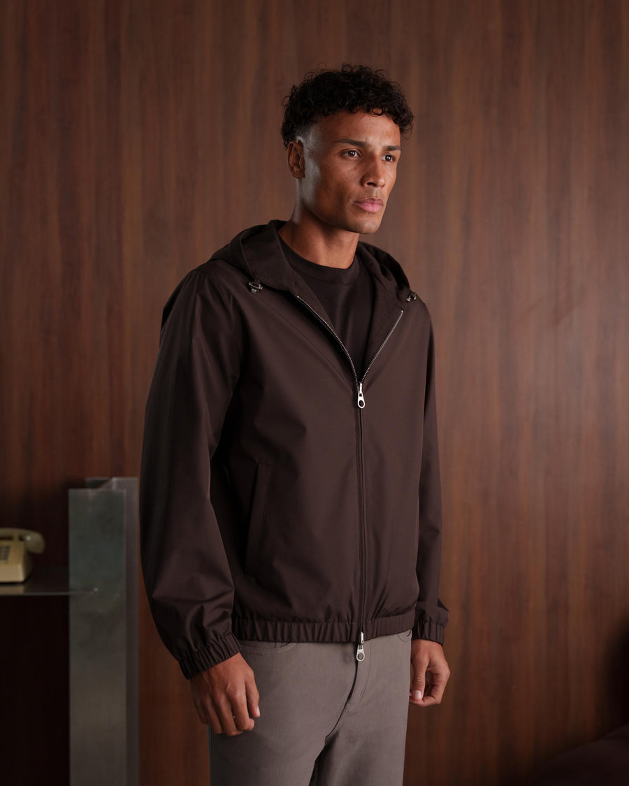 TWIN-TECH HOODED JACKET 2.0 - ESPRESSO
