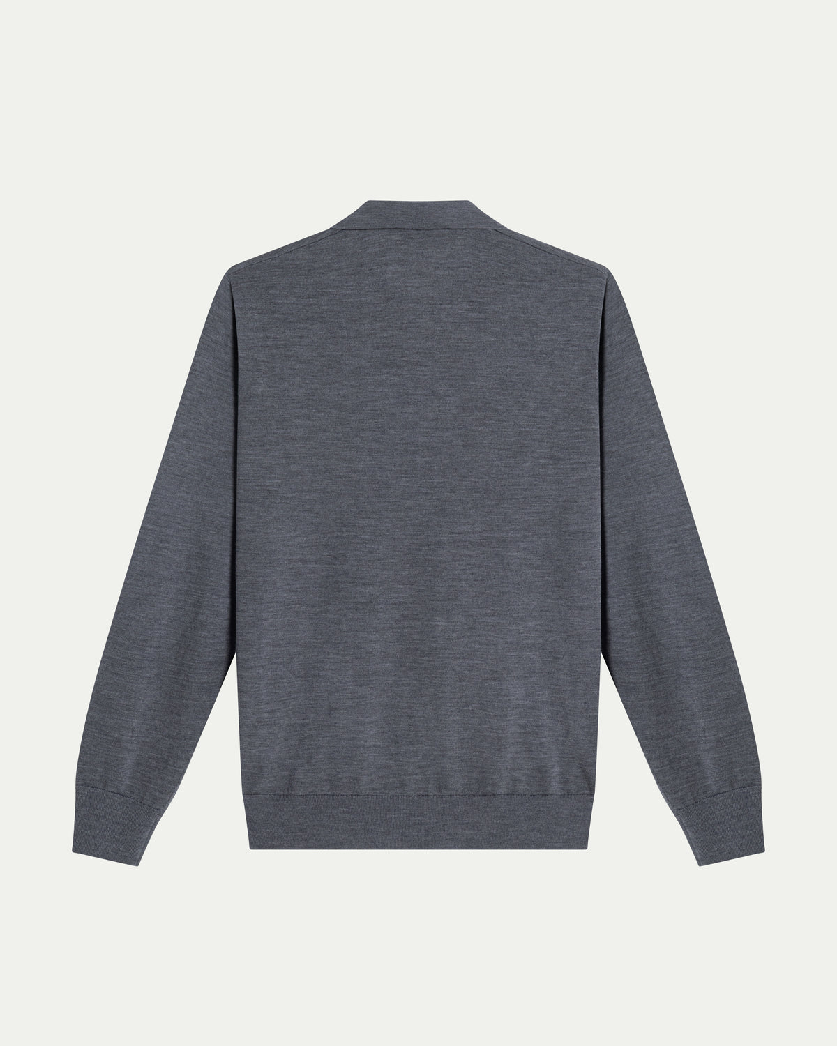 SOMBRA LONG SLEEVE POLO - GREY