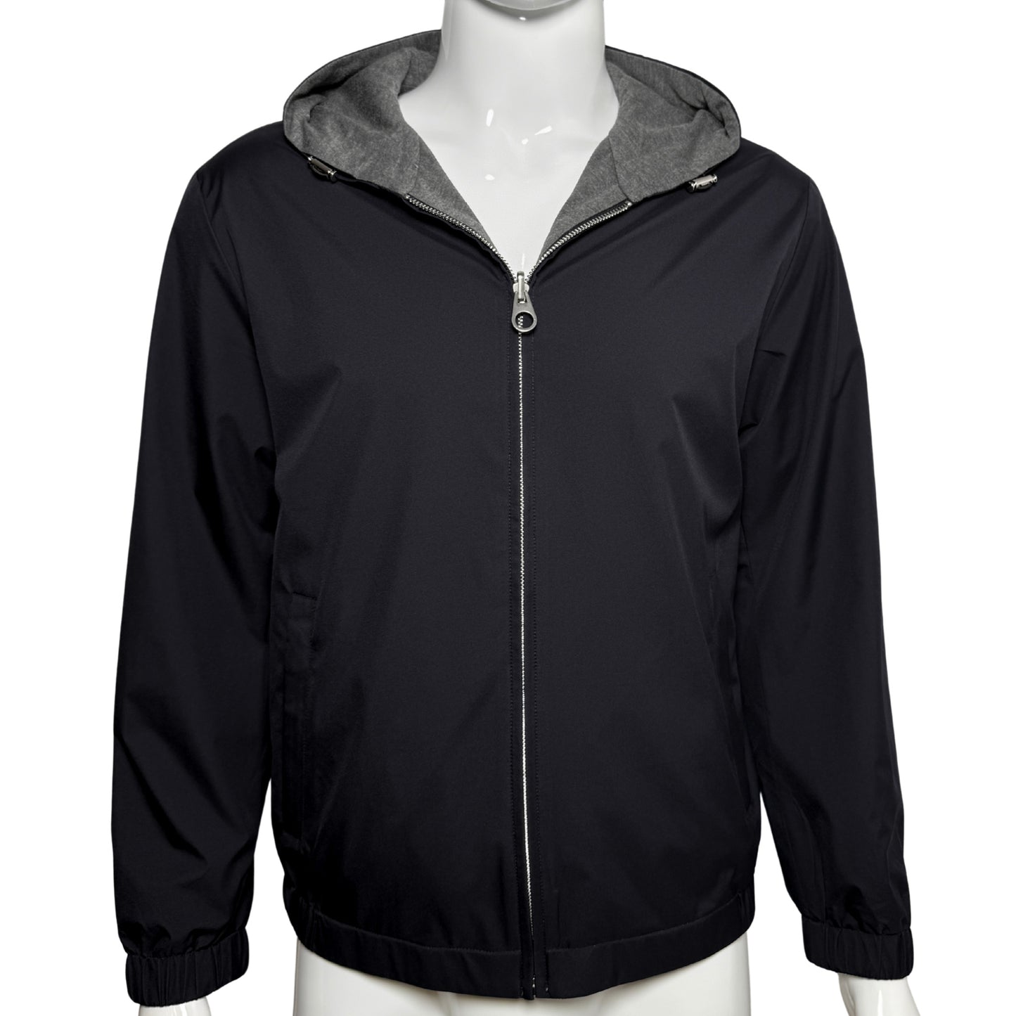 TWIN-TECH HOODED BOMBER - BLACK