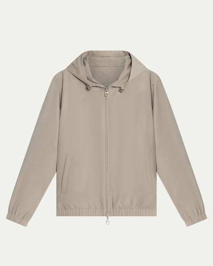 TWIN-TECH HOODED JACKET 2.0 - BEIGE
