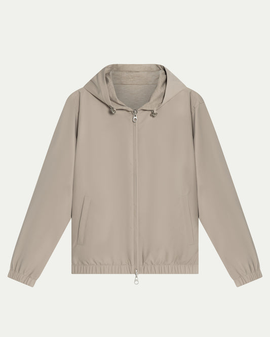 TWIN-TECH HOODED JACKET 2.0 - BEIGE