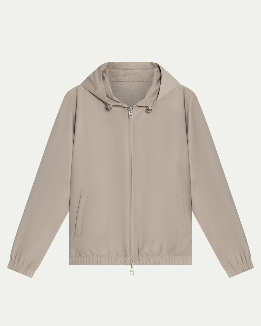 TWIN-TECH HOODED JACKET 2.0 - BEIGE