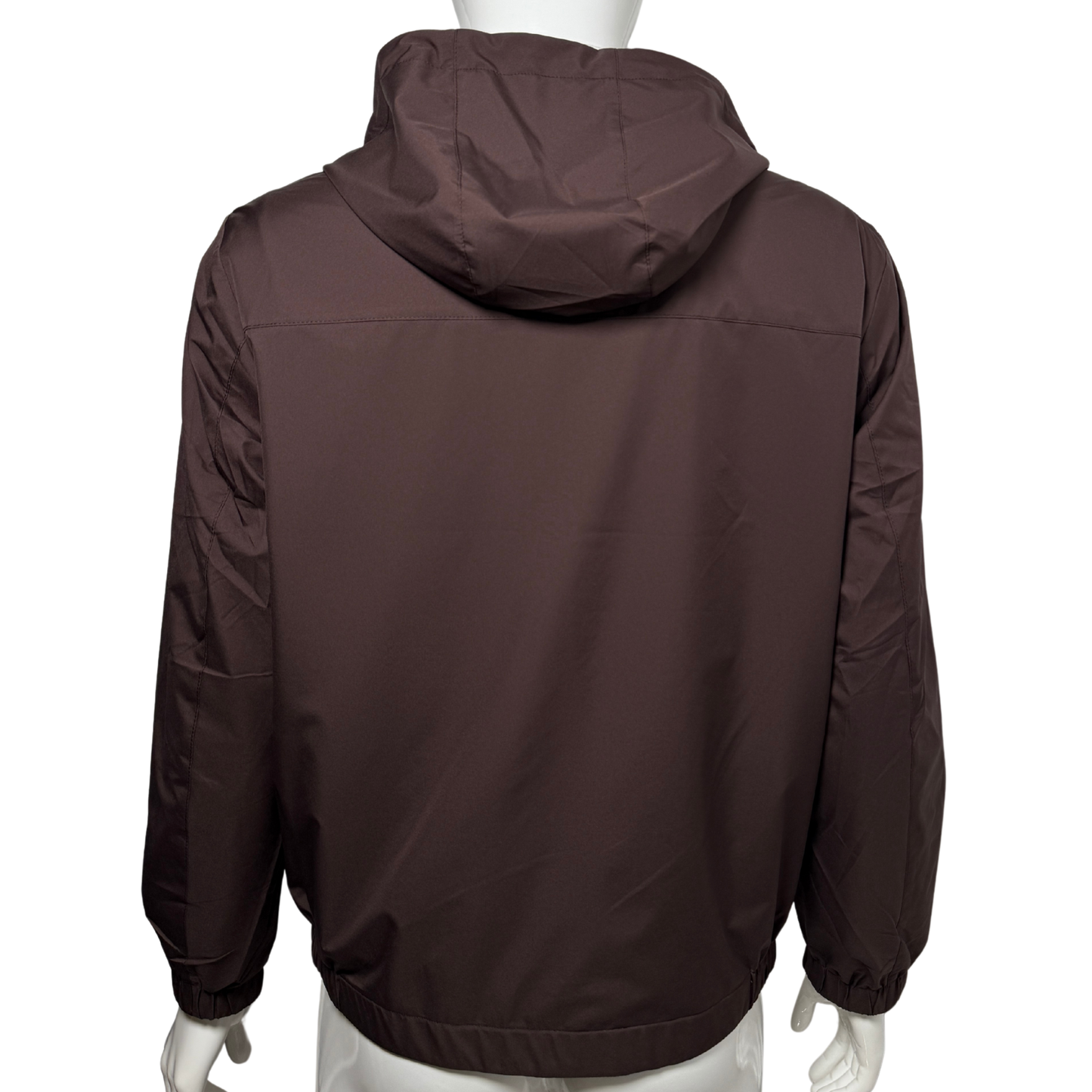 TWIN-TECH HOODED BOMBER - MERLOT