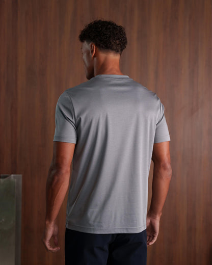 LUXE-MERCERISED T-SHIRT - SLATE