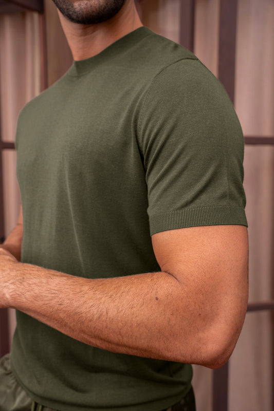 ALCAZAR KNIT T-SHIRT - BOSQUE