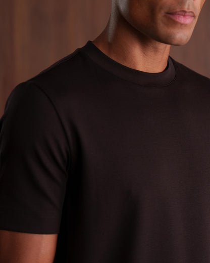 LUXE MODAL T-SHIRT - BROWN