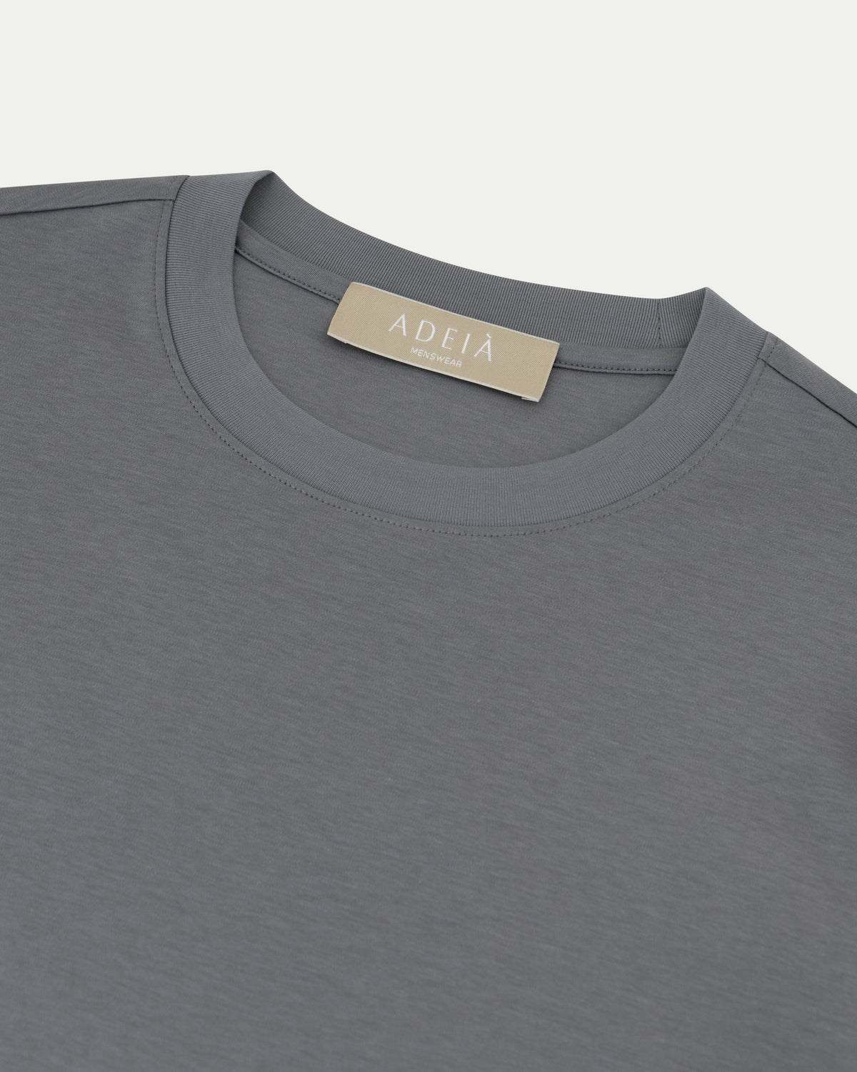 LUXE-MERCERISED T-SHIRT - SLATE
