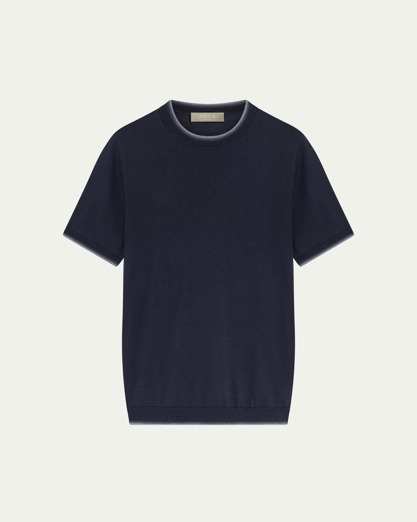 FRONTERA KNIT T-SHIRT - MARINO