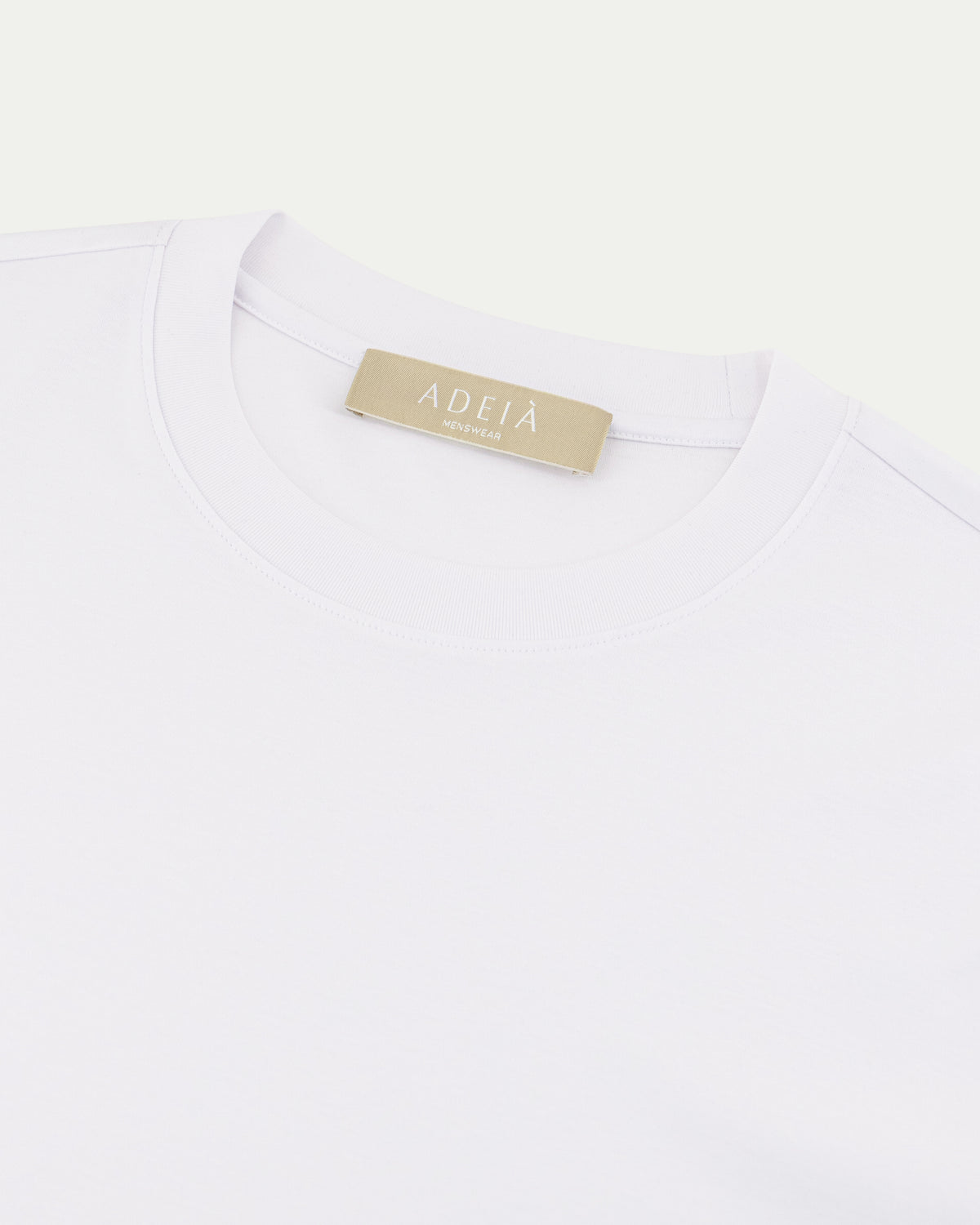 LUXE-MERCERISED T-SHIRT - WHITE