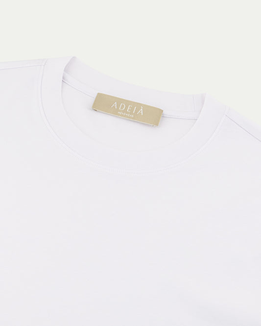 LUXE-MERCERISED T-SHIRT - WHITE