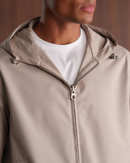 TWIN-TECH HOODED JACKET 2.0 - BEIGE
