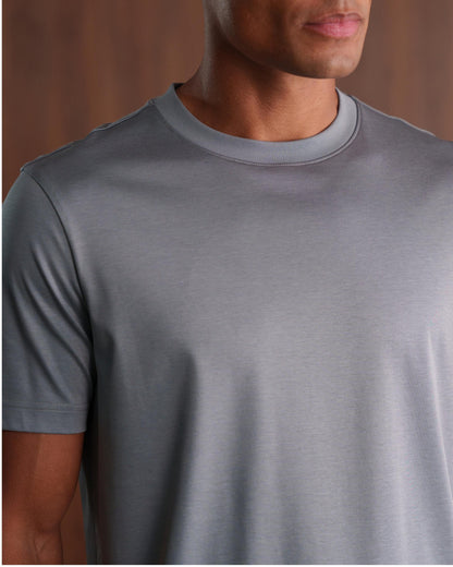 LUXE-MERCERISED T-SHIRT - SLATE