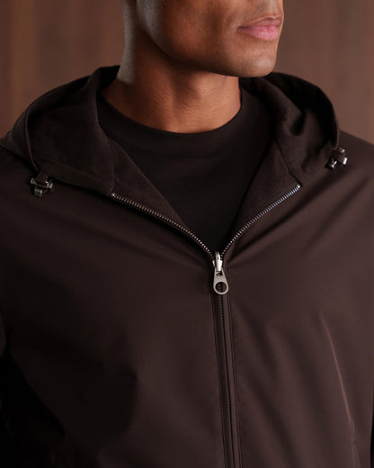 TWIN-TECH HOODED JACKET 2.0 - ESPRESSO