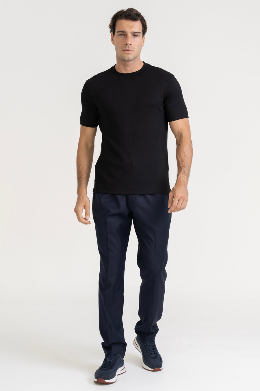 LUXE MODAL T-SHIRT - BLACK