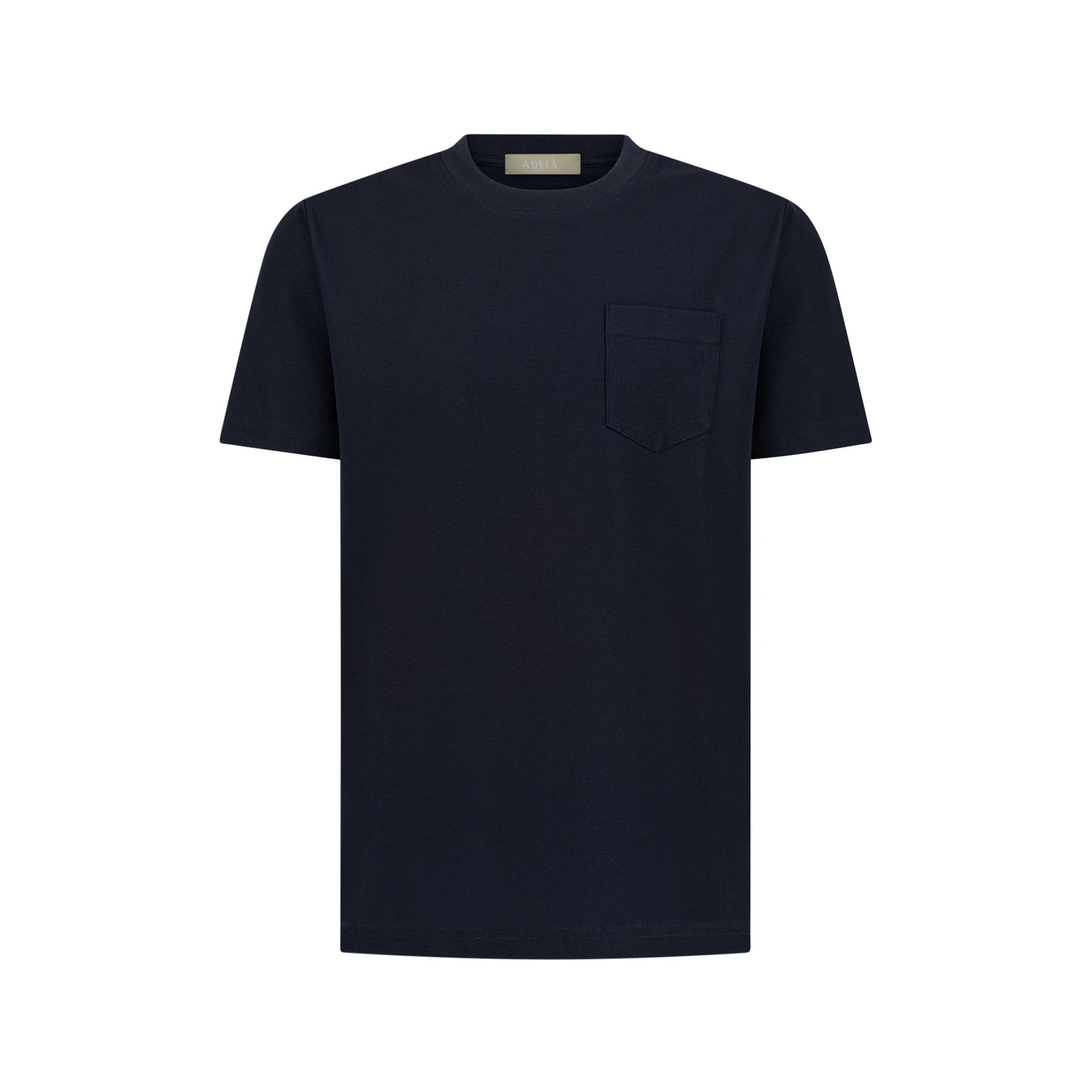 COTTON PIQUÉ T-SHIRT - MARINO