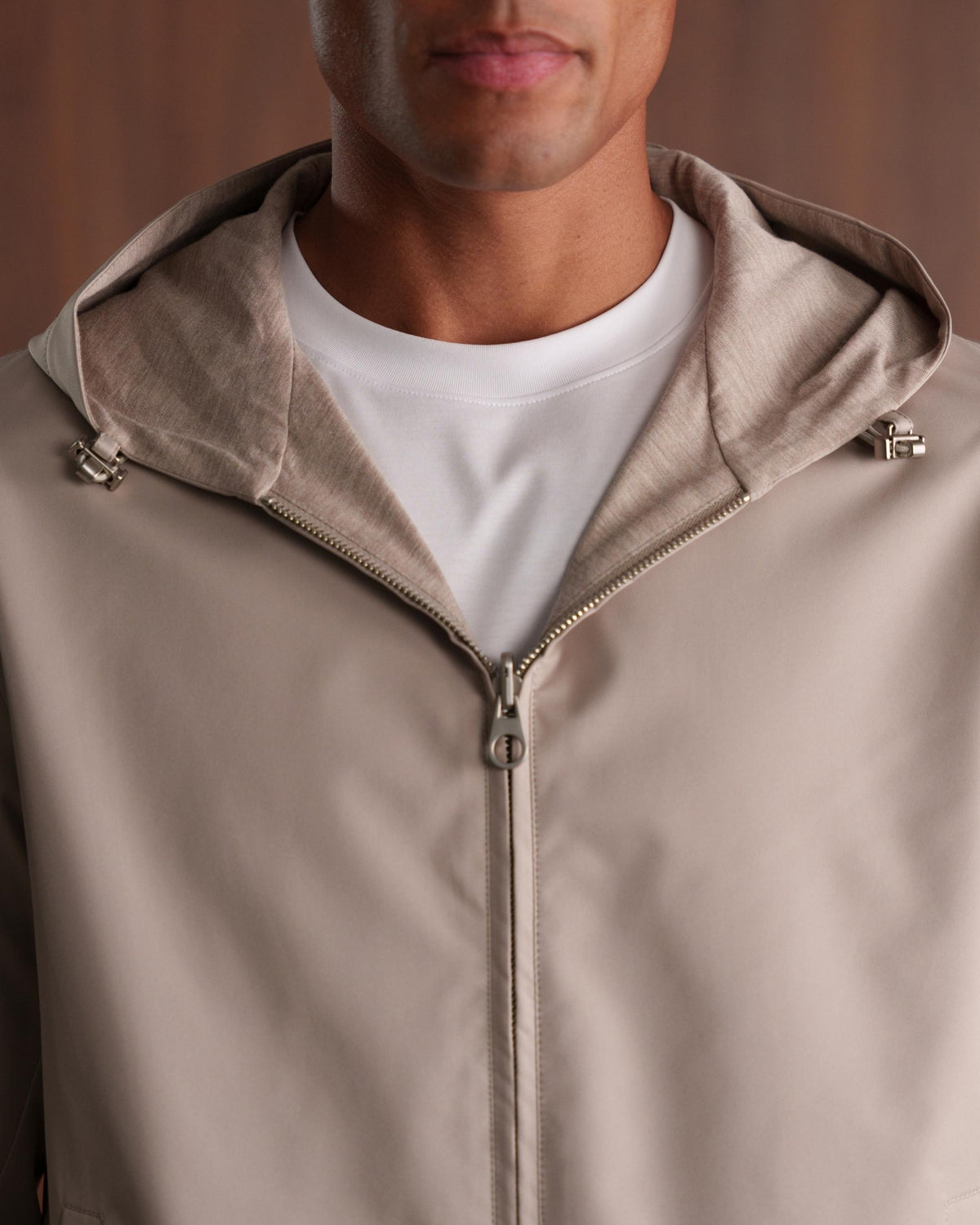 TWIN-TECH HOODED JACKET 2.0 - BEIGE