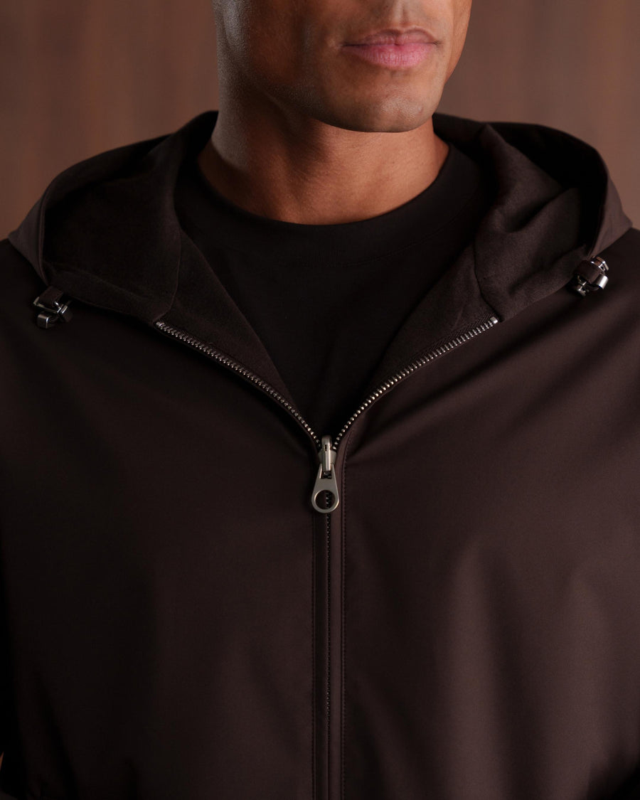 TWIN-TECH HOODED JACKET 2.0 - ESPRESSO