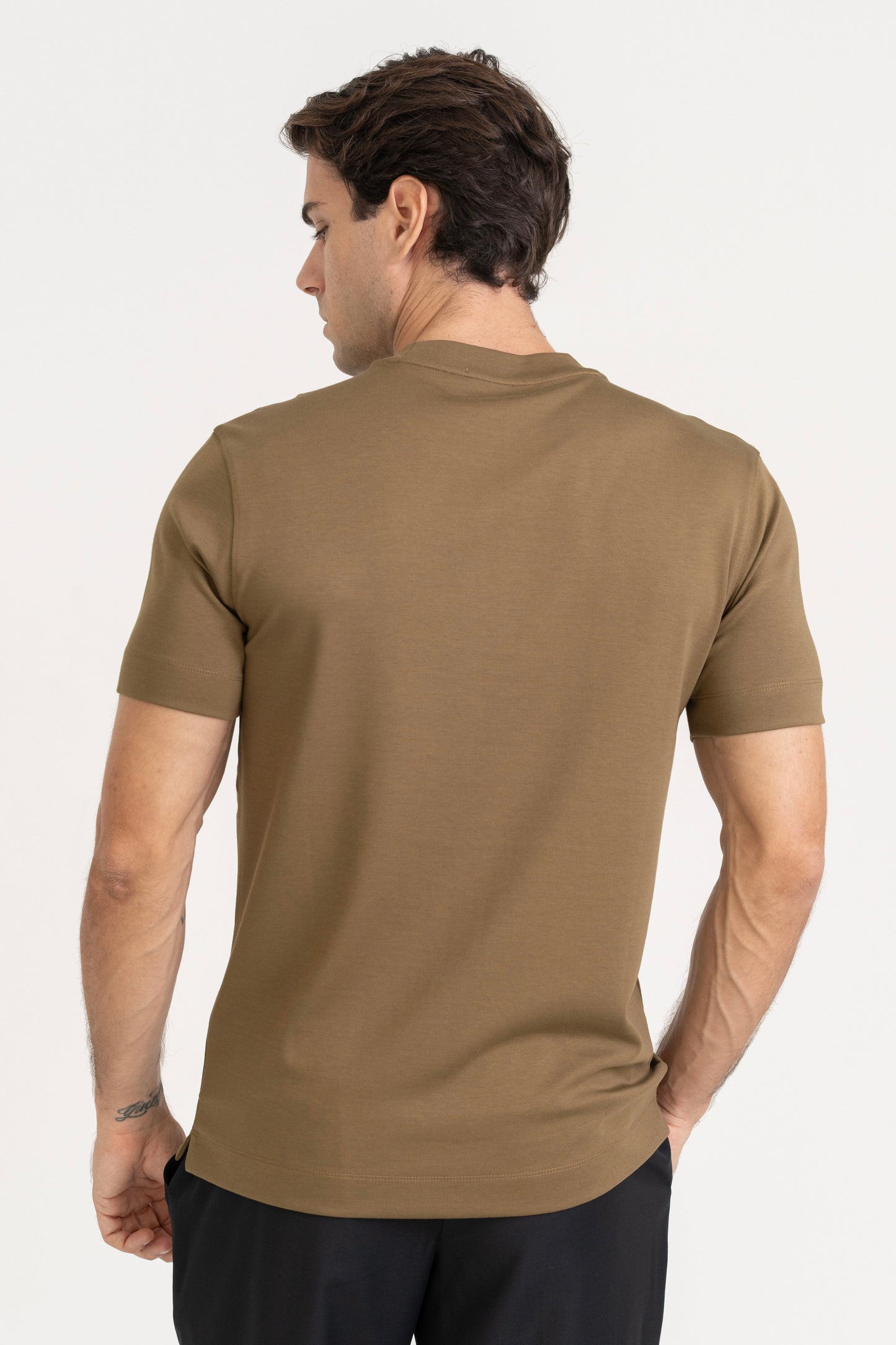 LUXE MODAL T-SHIRT - TOBACCO