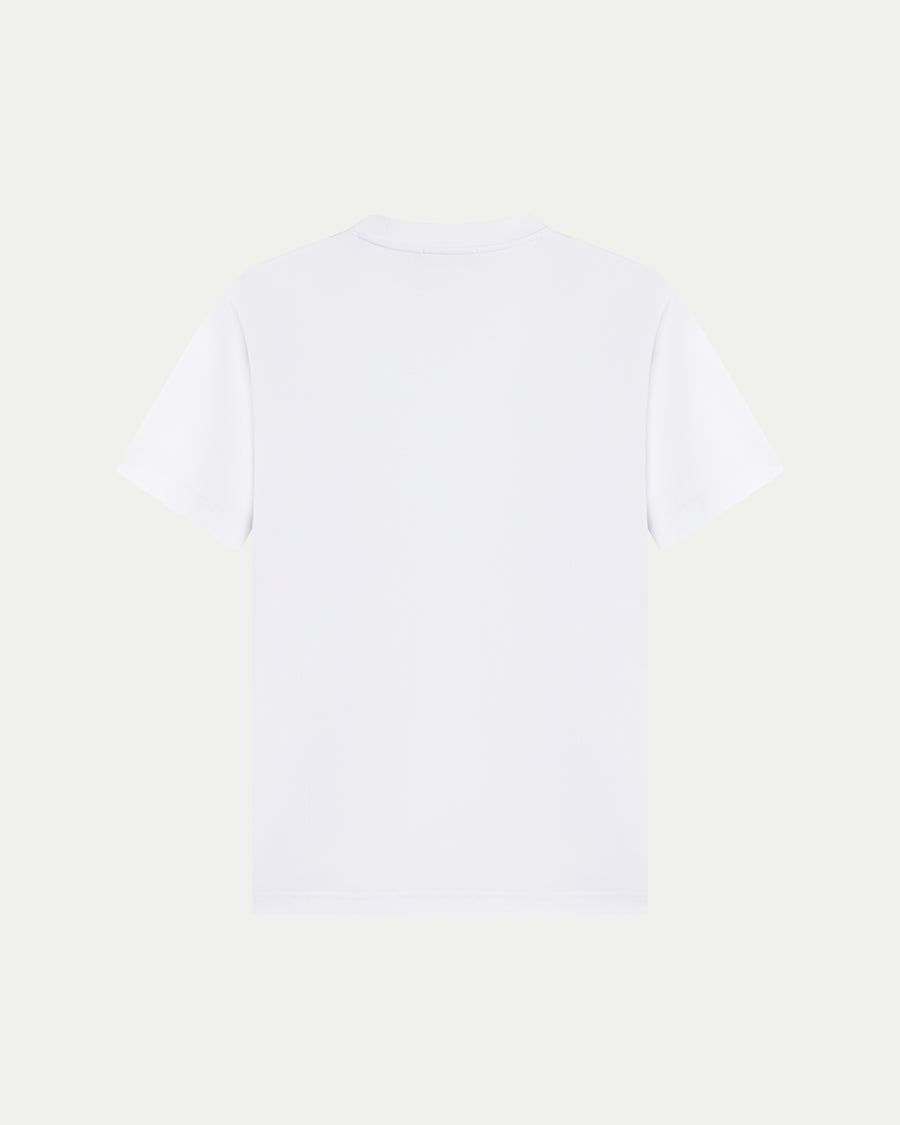 LUXE-MERCERISED T-SHIRT - WHITE