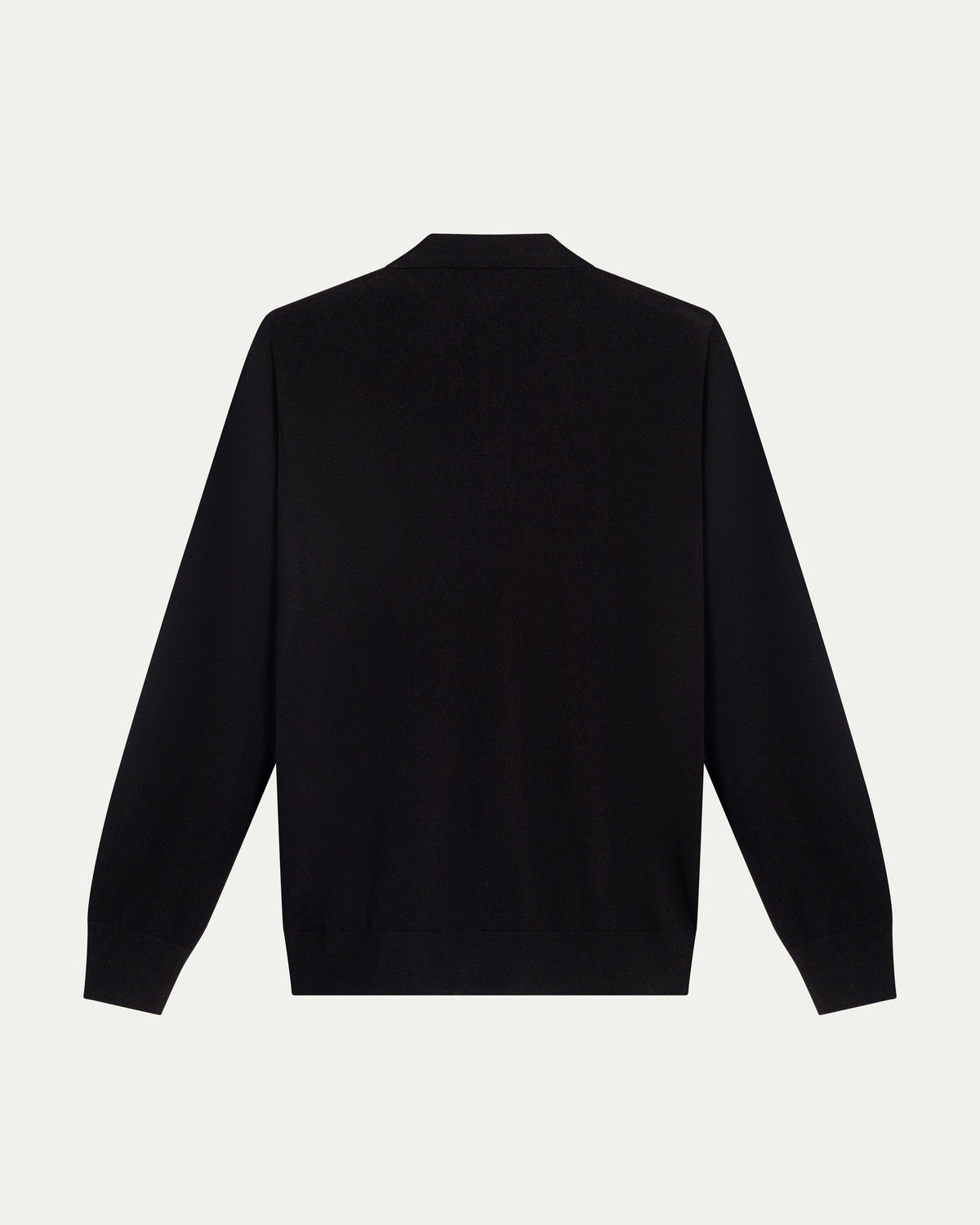 SOMBRA LONG SLEEVE POLO - BLACK